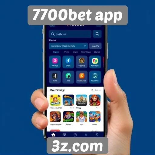 Experiência do usuário no 7700bet app