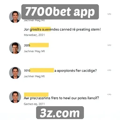 Feedback dos usuários sobre o 7700bet app é positivo e construtivo
