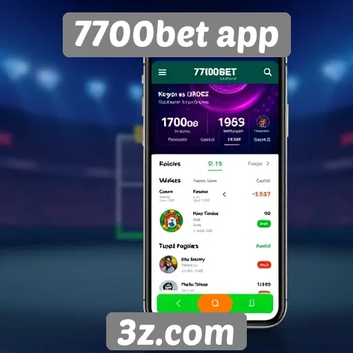Análise da interface do usuário do 7700bet app