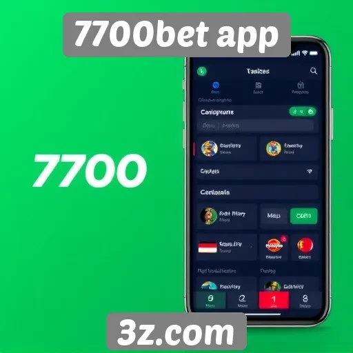 Avaliação da interface de usuário do 7700bet app